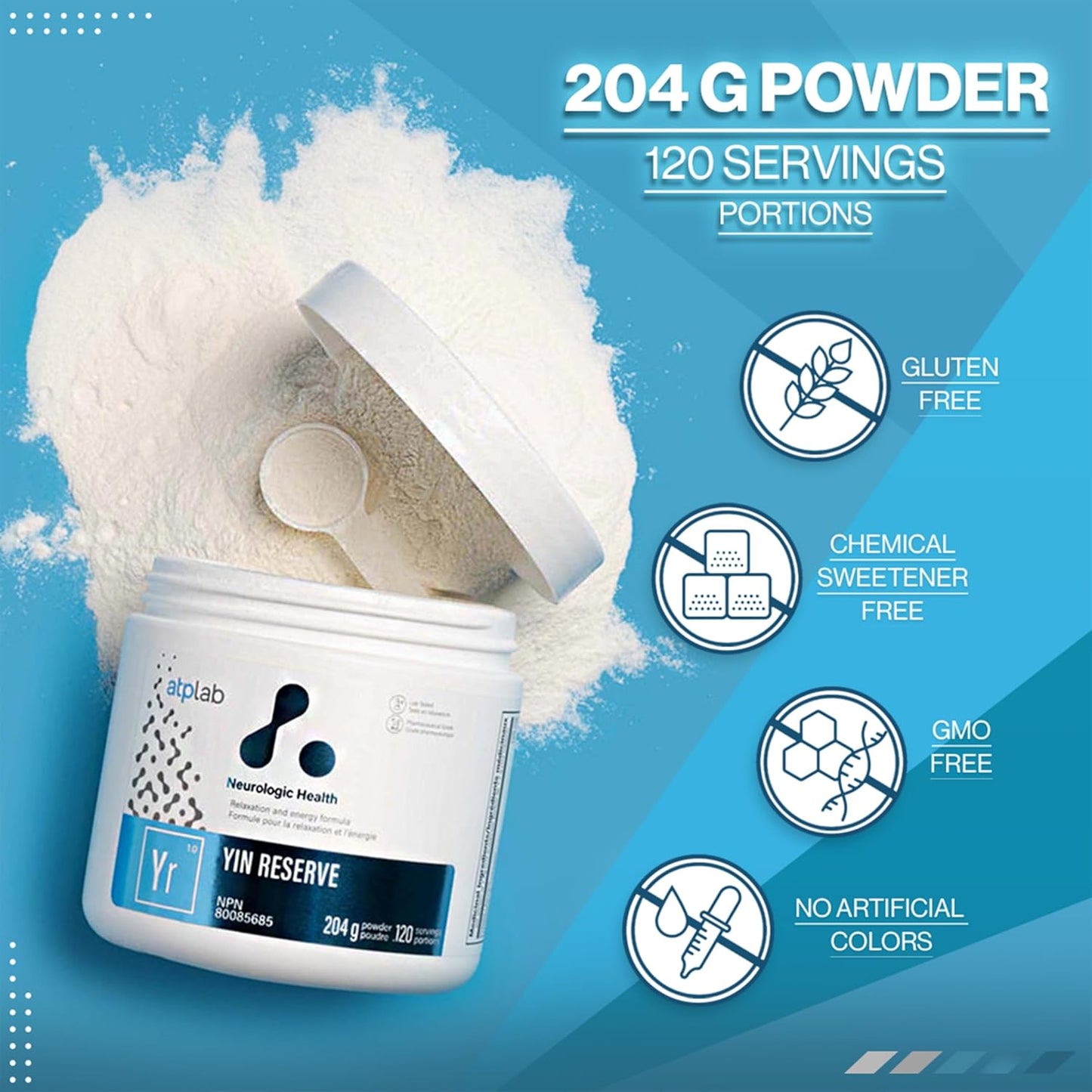 - Yin Reserve 204G Powder - Promote Relaxation and Sleep - Teeth Health and Bone Health Supplement - Heart Muscle Funtion Electrolyte Balance