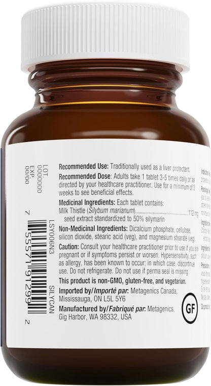 - Silymarin - Liver Supplement with Milk Thistle - 90 Tablets