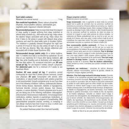 Melatonin 5 Mg Extra Strength, 144 Quick Dissolve Tablets, for Sleep Support, Vegetarian