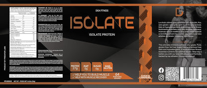 DIOA Fitness - Isolate 1Kg - Whey Protein Isolate, 32 Servings (Choco Caramel)