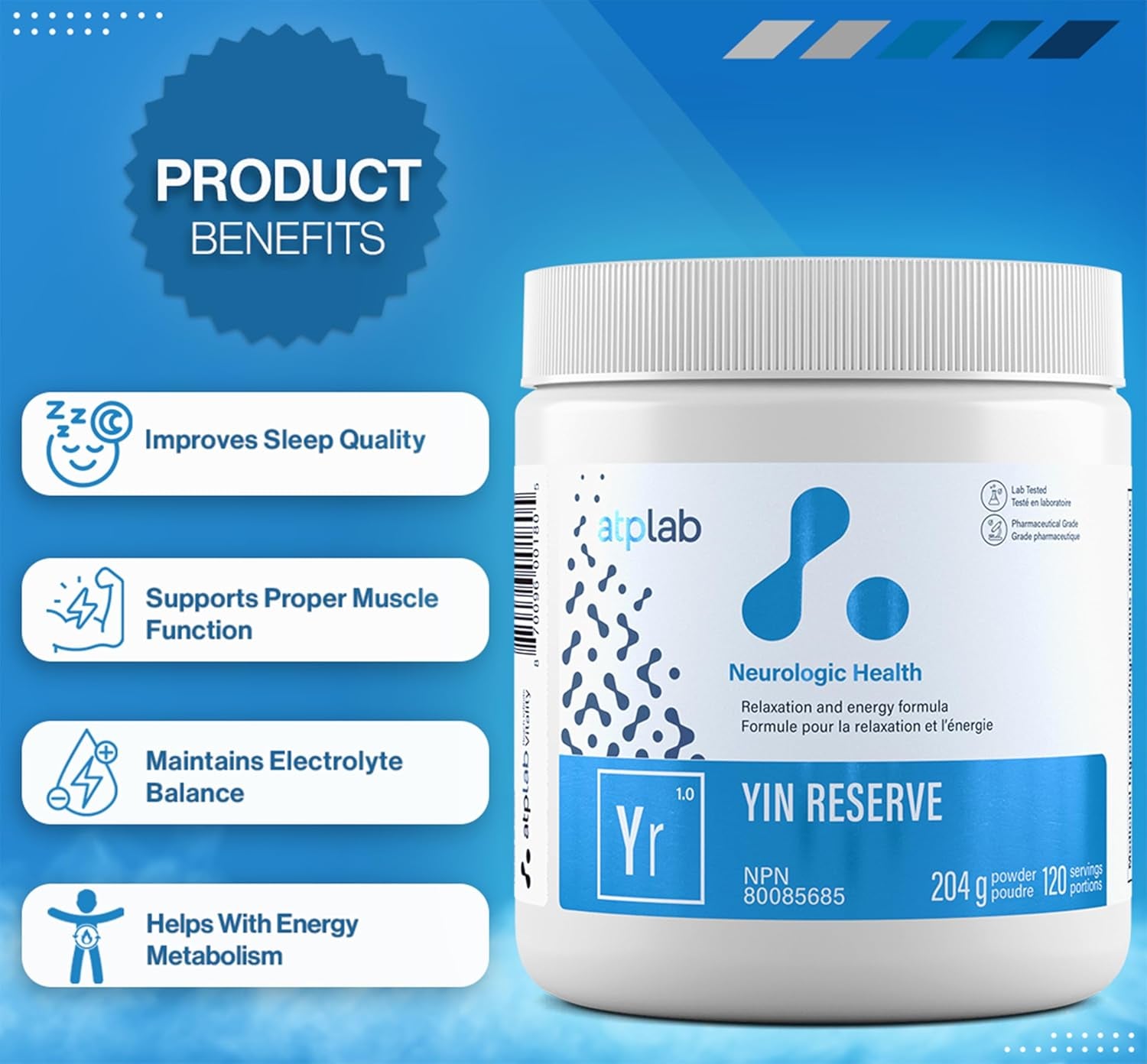 - Yin Reserve 204G Powder - Promote Relaxation and Sleep - Teeth Health and Bone Health Supplement - Heart Muscle Funtion Electrolyte Balance