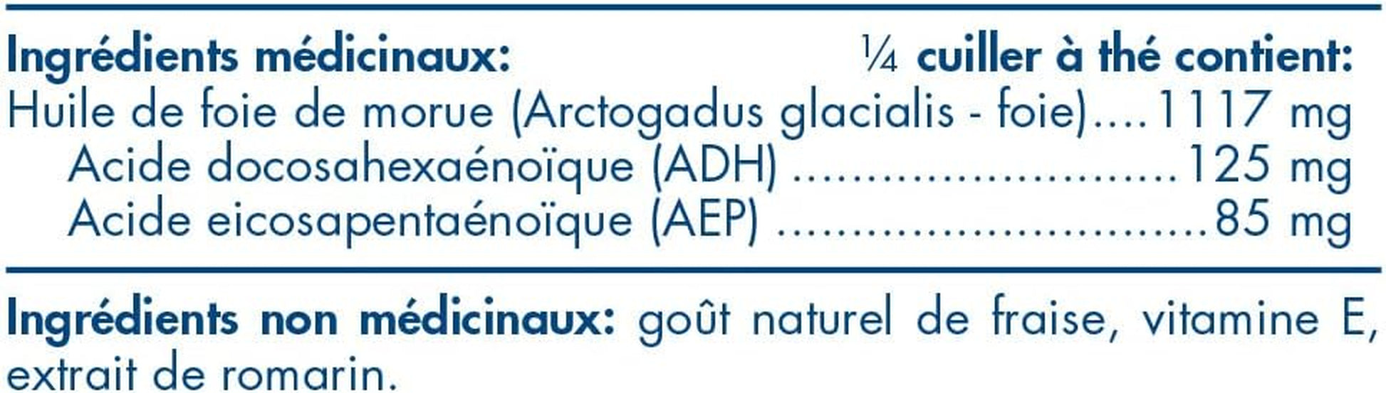 Children'S DHA Liquid - Strawberry Flavored Fish Oil Supplement Rich in Omega 3 DHA, Supports Heart Health, Brain Development for Children during Critical Years, 119 Ml